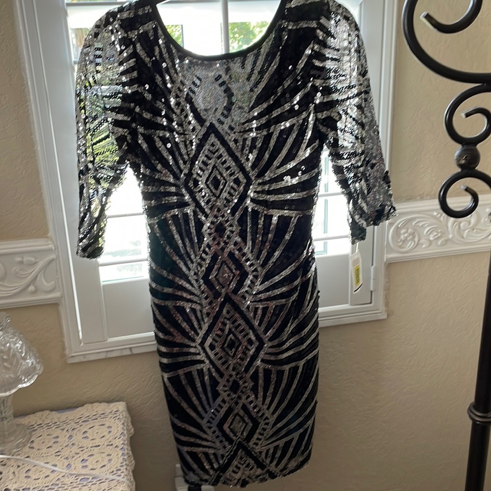 Midnight Doll NWT sequined bodycon minidress!